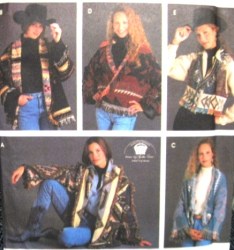 9387 2 HR BLANKET FRINGE  JACKET, VEST ONE SZ PATTERN 6-16